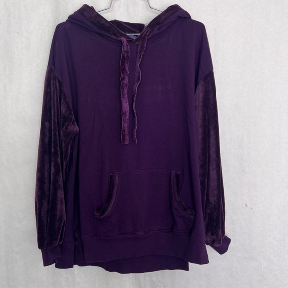 Democracy Sweatshirt purple fleece large - Picture 1 of 4